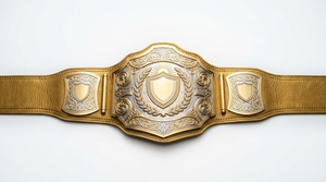 Ceinture de championnat de lutte personnalisée en métal, trophée sportif plaqué or et argent, design personnalisé - Product Image 2