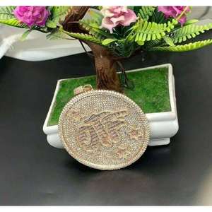 Collar OTF Iced Out de Plata Personalizado con Colgante Redondo y Piedras de Moissanita Baguette, Joyería de Lujo Estilo Hip Hop para Hombres y Mujeres - Product Image 2