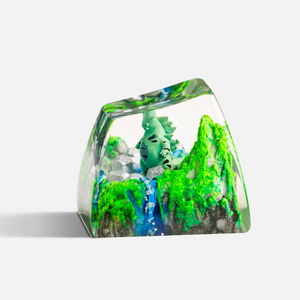 Teclas Artesanales Bosque Místico, Teclas Artesanales Personalizadas, Teclas Anime Lindas, Teclas Verdes, Juego de Teclas, Teclas de Madera - Product Image 1