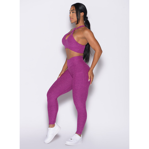 women yoga <b>set</b> seamless high waist leggings sports bra breathable stretch fitness workout gym wear activewear - Product Image 4