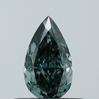 Diamant de laboratoire CVD de 0,55 ct, taille poire, bleu vif fantaisie, pureté VS1, en vrac, pour la fabrication de bijoux