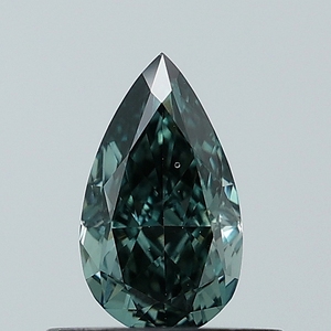 Diamant de laboratoire CVD de 0,55 ct, taille poire, bleu vif fantaisie, pureté VS1, en vrac, pour la fabrication de bijoux - Product Image 1