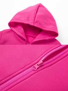 Ensemble sweat-shirt et pantalon pour filles, 2 pièces, couleur unie, manches longues, confortable, tenue de sport pour enfants, fabriqué au Bangladesh. - Product Image 5