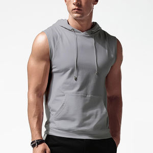OEM Custom Men's Full Sleeve Embroidered Pullover <b>Gym</b> Fitness Sweatshirt Plus Size <b>Hoodie</b> Pocket Quick Dry Eco-Friendly - Product Image 4