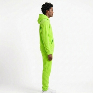 Conjunto de Chándal de 2 Piezas para Hombre: Sudadera con Capucha y Pantalones de Forro Polar con Bolsillo Canguro, Estilo Casual, Personalizable, Venta al por Mayor, Fabricante OEM - Product Image 3