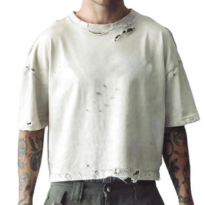 เสื้อยืดคอกลมแขนสั้นผู้ชาย ผ้าฝ้าย 100% น้ำหนัก 240 กรัม สีพื้น เรียบง่าย สวมใส่สบาย ทรงหลวม ขายดี ดีไซน์เรียบๆ - Product Image 6