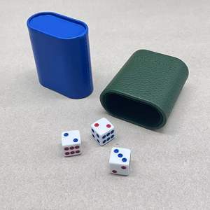 Gobelet à dés en cuir classique moulé sur mesure pour la fabrication de jeux, vente en gros - Product Image 5