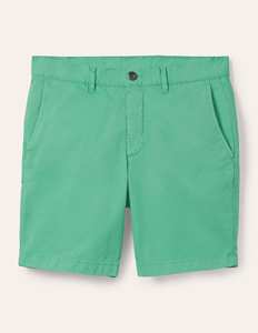 Shorts en coton pour hommes avec broderie chien, taille mi-haute, style décontracté, vert - Product Image 2