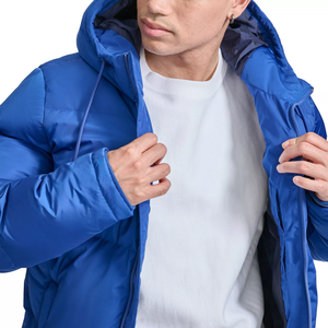 Chaqueta Acolchada con Capucha y Cierre Completo para Hombre, Impermeable, Resistente al Viento, con Capucha de Tejido Softshell para Actividades al Aire Libre, Uso Diario, Paseos Urbanos - Product Image 5