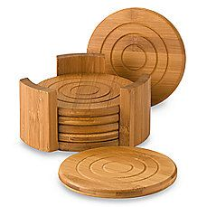 Wooden <b>Coaster</b> <b>Set</b> Natural Wood Home and Office Use Handcrafted Wooden <b>Coasters</b> <b>Set</b> - Product Image 2