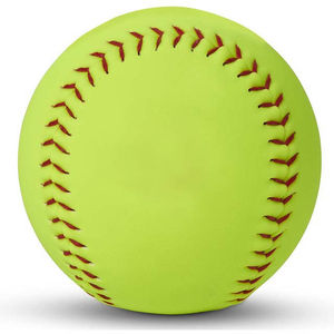 Balle de softball de qualité supérieure pour entraînement sportif adulte, couleur vert clair, en cuir, avec de bonnes coutures, balle de baseball sportive - Product Image 5