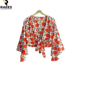 Ropa de Mujer, Ropa Femenina, Ropa Urbana, Ropa de Algodón Hecha a Mano, Top Cruzado - Product Image 1