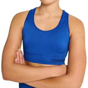 TRIMMY Sports <b>Bra</b> Royal <b>Blue</b> High Support Eco-Friendly Seamless Quick Dry Breathable Workout Yoga Gym Wear Women's Girls' - Product Image 3