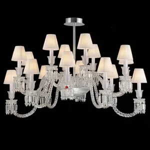 Lustre en cristal avec 12 lumières, design traditionnel, montage au plafond, éclairage intérieur pour salon, décoration de la maison - Product Image 6