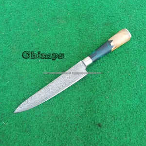 Cuchillos de Cocina Ecológicos Forjados a Mano, Mango de Madera de Olivo y Resina, Acero de Damasco, Cuchillo de Chef de Alta Calidad, Venta al Por Mayor, Pakistán - Product Image 4