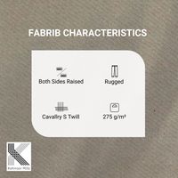 Pantalones Cargo Tejidos 100% Algodón, Sarga de Caballería 275GSM, Corte Relajado, OEM ODM