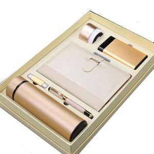 Luxury Red Color 6 in 1 Power Bank Speaker <b>Journal</b> Notebook and Pen Gift Stationery Gift Set - Product Image 3