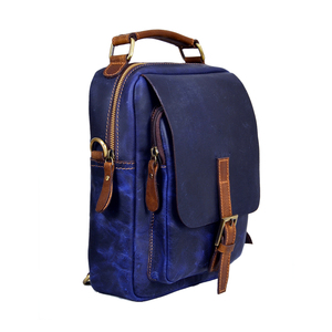 Sac messager en cuir véritable, sac à bandoulière vintage élégant pour hommes, pour documents professionnels, accessoires et usage quotidien - Product Image 3
