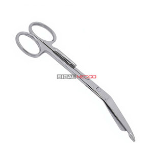 Tijeras para vendajes Lister de 5.5 pulgadas con clip de bolsillo, instrumento quirúrgico alemán para paramédicos, enfermería, traumatología y utilidades médicas. - Product Image 3