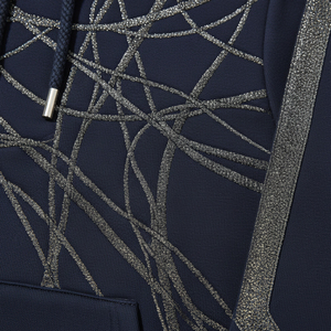 Sudadera con capucha al por mayor para hombre, con gráfico de diamantes de imitación, estilo Y2K, diseño de telaraña, de forro polar grueso, tipo chándal - Product Image 6