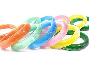 Brazalete de resina de calidad superior con efecto mármol Brazaletes de resina artística Joyería llamativa ligera al mejor precio - Product Image 2