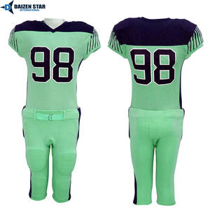 Uniforme de football américain - Nom d'équipe personnalisé, numéros de joueur, Spandex/Polyester, protection UV (UPF 50), unisexe adulte - Product Image 5