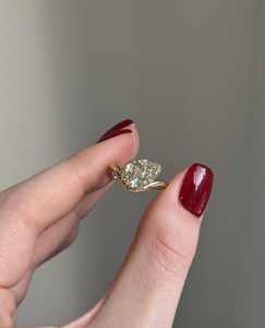 Moissanite en forme de poire en argent S925 de haute qualité, surface brossée, tendance, personnalisée, plaquée rhodium certifiée pour mariage - Product Image 3