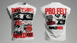 Camiseta Personalizada con Logotipo, Diseño Vintage, Impresión Digital, Sin Mangas, Estilo Urbano, Hip Hop, Transpirable, Sólida, Informal para Hombre - Product Image 2