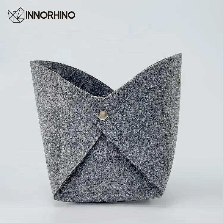 INNORHINO Wholesale Promotional Office Storage Container Foldable Flexible Felt Jewelry Organizer