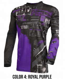 เสื้อแข่งรถแบบยูนิเซ็กซ์ปรับแต่งได้ % โพลีเอสเตอร์ ระบายอากาศ กันลม แห้งเร็ว สำหรับขับขี่มอเตอร์ไซค์  แบบสวมด้านหน้า - Product Image 1