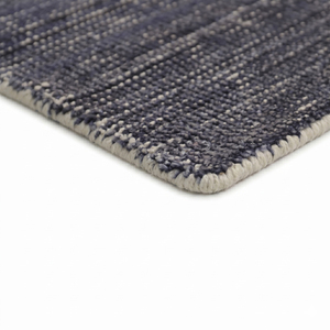 Alfombra de Lana Moderna con Rayas, Tejida a Mano, Ecológica, Antideslizante, de Pelo Grueso, con Degradado Gris Contemporáneo, Hecha a Mano - Product Image 6