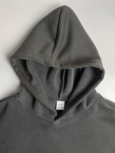 Sudadera con Capucha para Hombre, 400g, Forro Polar, Cálida para Invierno, Estilo Vintage, Lisa, Resistente al Viento, Informal, con Bolsillo, Servicio OEM - Product Image 4