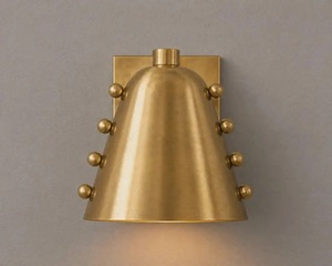 Modern Brass Wall Sconce Irregular Shape Indoor Lighting Living Room Decor Durable Design - Product Image 3