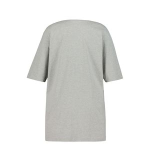 เสื้อยืดคอวีผู้หญิงไซส์ใหญ่ ผ้าฝ้ายนุ่ม สวมใส่สบาย ทรงหลวม แบบพื้นฐาน รับผลิตเสื้อผ้าแบบ OEM ODM ขายส่ง - Product Image 3