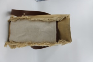 Vintage Canvas Leather Tote <b>Bag</b> Cowhide <b>Patchwork</b> Shoulder <b>Bag</b> Handmade Fringe Handbag Large Capacity Women Casual Tote - Product Image 5