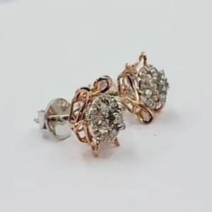 Elegantes Pendientes de Diamantes Cultivados en Laboratorio de 0.53 Ct en Oro de 14K, Certificados por IGI, Joyería Fina para Mujer, Bodas, Fiestas, Venta al Por Mayor OEM G-H - Product Image 3
