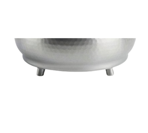 Silver Plated Modern Metal Serving <b>Bowl</b> <b>With</b> <b>Lid</b> Dinnerware <b>Bowls</b> Dishwasher Safe For Food Serving - Product Image 5