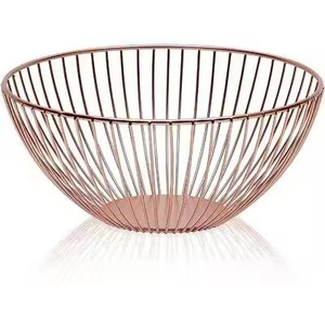 Panier à fruits élégant en métal pour comptoir de cuisine, support à fruits en fil métallique élégant pour fruits et légumes frais - Product Image 1