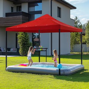 Gazebo e Pergola 1T Red Tent Top 10x10ft - Product Image 2