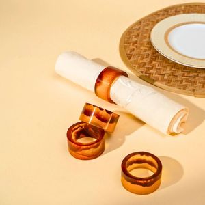 Anillo de Servilleta de Resina de Venta Caliente, Diseño Creativo, Anillo de Servilleta de Resina Epoxi con Patrón de Forma a Buen Precio al por Mayor - Product Image 2