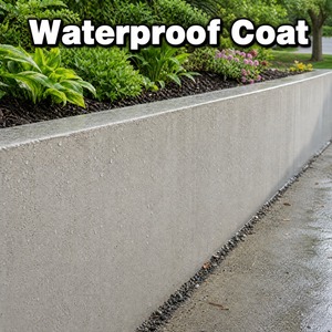 Crack Resistant <b>Waterproof</b> Eco Friendly Protective Coating 1K For Retaining Wall Plaster Cement UV Resistant Low VOC - Product Image 3