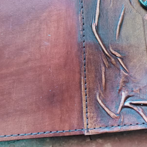 Carnet en cuir véritable fait main avec des détails de travail manuel, artisanat de haute qualité, fournisseur en gros, fabricant en Inde - Product Image 2
