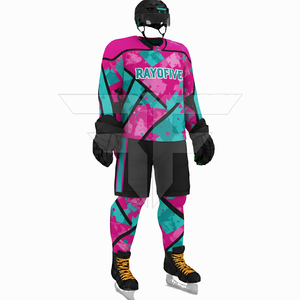 Maillot de hockey sur glace personnalisé avec logo imprimé, vêtements d'équipe de hockey sur glace, maillot de hockey sur glace à séchage rapide, designs de maillots de hockey sur glace bleus - Product Image 4