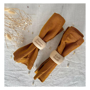 Elegant Wooden Napkin <b>Ring</b> Natural Wooden Napkin Holder for Wedding Party Birthday Decorations Matches <b>Plates</b> Dishes - Product Image 3