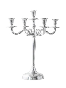 Tall Silver <b>Floor</b> <b>Standing</b> Metal 5 Arm Candelabra Centerpiece Taper <b>Candle</b> <b>Holder</b> for Wedding Event Hotel Decor Wholesale - Product Image 3