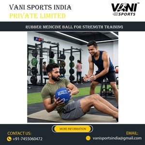 High Quality Rubber Medicine Ball for Gym <b>Training</b> Non-Slip <b>Weighted</b> Exercise Ball for Strength CrossFit & Functional Workout - Product Image 2
