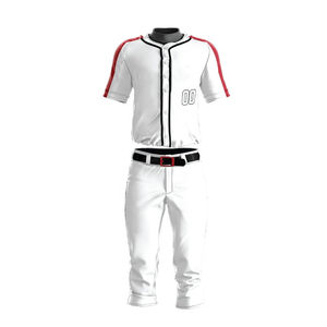 Unisex 100% Polyester Breathable <b>Baseball</b> Uniform <b>Sets</b> with Customizable Printed Designs OEM Service Wholesale Available Design - Product Image 1