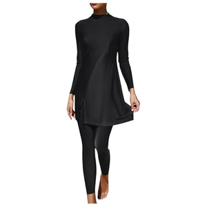 Custom logo Sports Fashion Islamic Active Clothing Women's Sweatshirts Quick Dry <b>Modest</b> Tops with Flock Print - Product Image 3