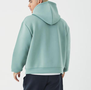 เสื้อฮู้ดดี้ยูนิเซ็กซ์ ผ้าฝ้าย โพลีเอสเตอร์ อีลาสเทน ทรงโอเวอร์ไซส์ บ็อกซี่  แบบเรียบ  สำหรับผู้ชาย คุณภาพสูง - Product Image 3