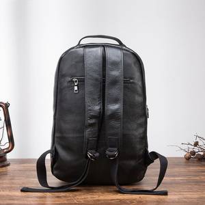 Sac à dos en cuir imperméable toutes saisons, antivol, vintage, pour ordinateur portable, sac en cuir véritable LBP-0334 - Product Image 6